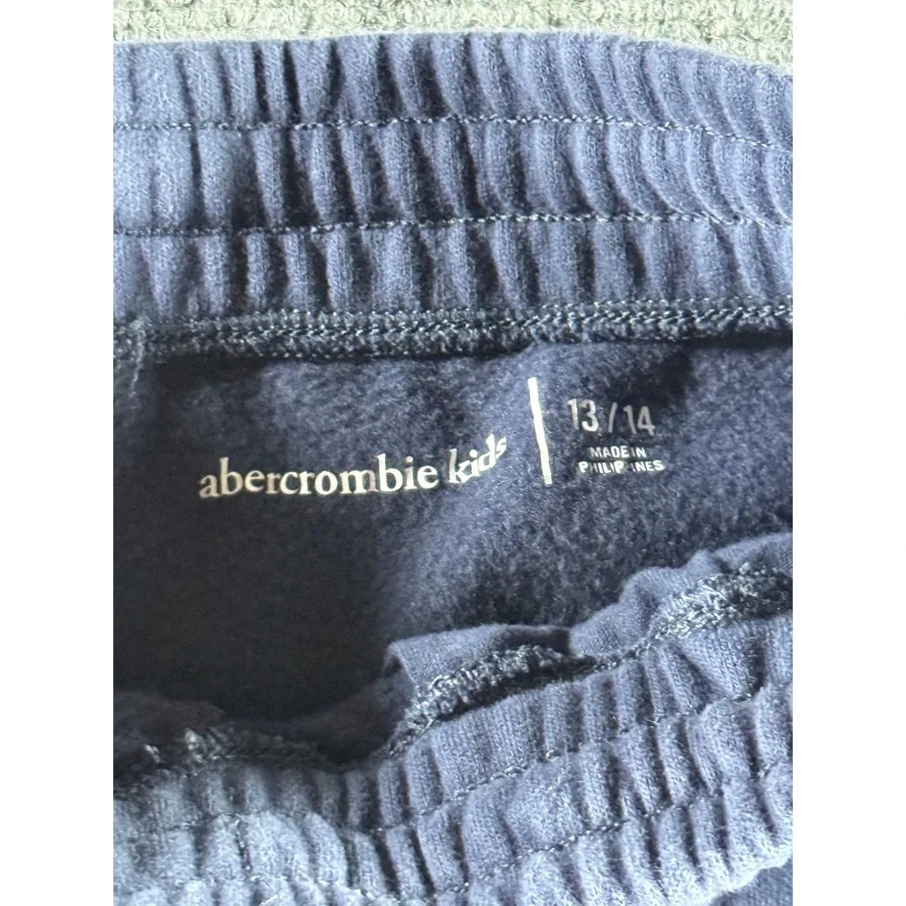 Abercrombie Kids Navy Blue Fleece Jogger Sweatpants‎ Size 13/14 Boys Girls